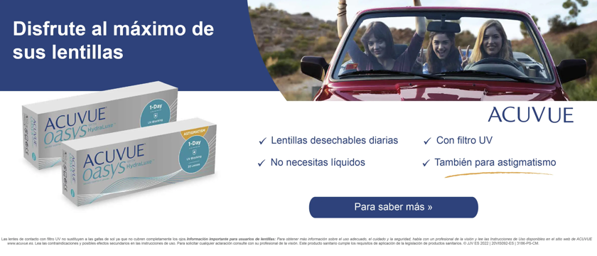 Disfrute al máximo de sus lentillas Acuvue Oasys 1-Day